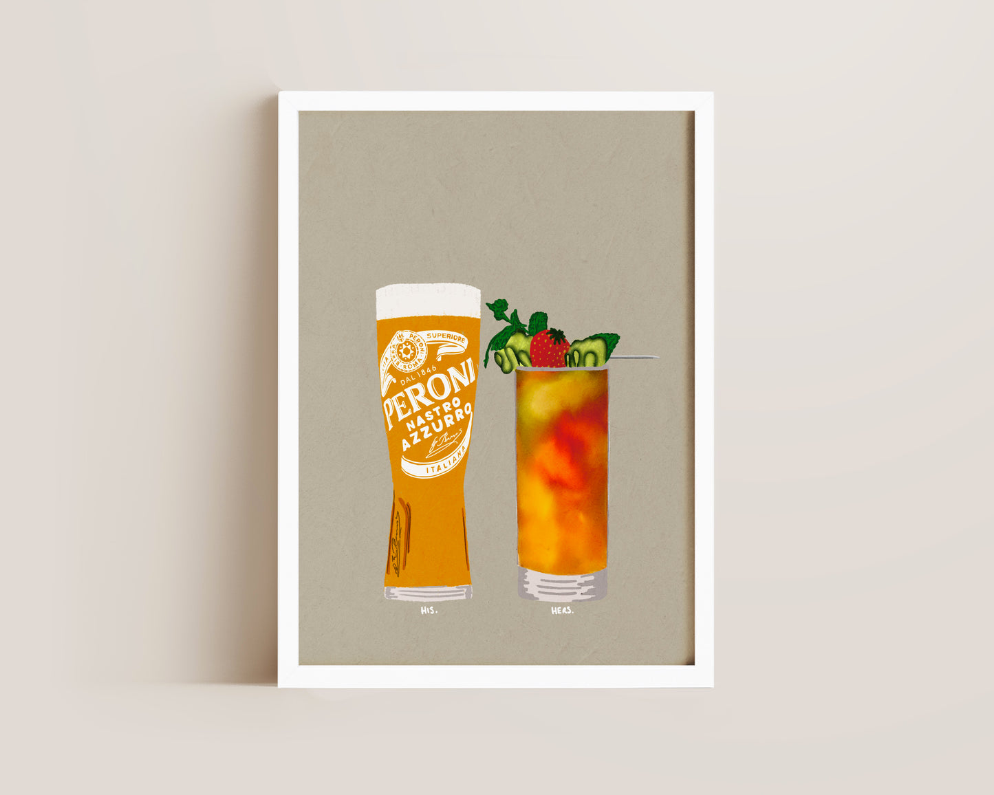 Peroni & Pimms Print