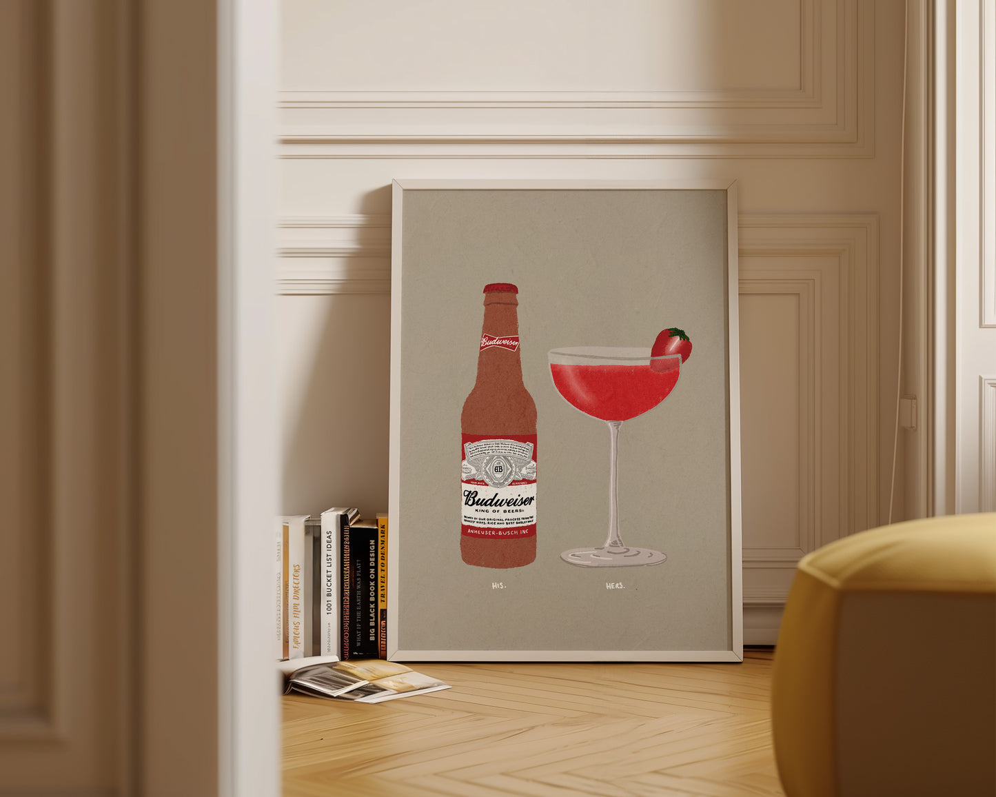 Budweisier & Strawberry Daiquiri Print