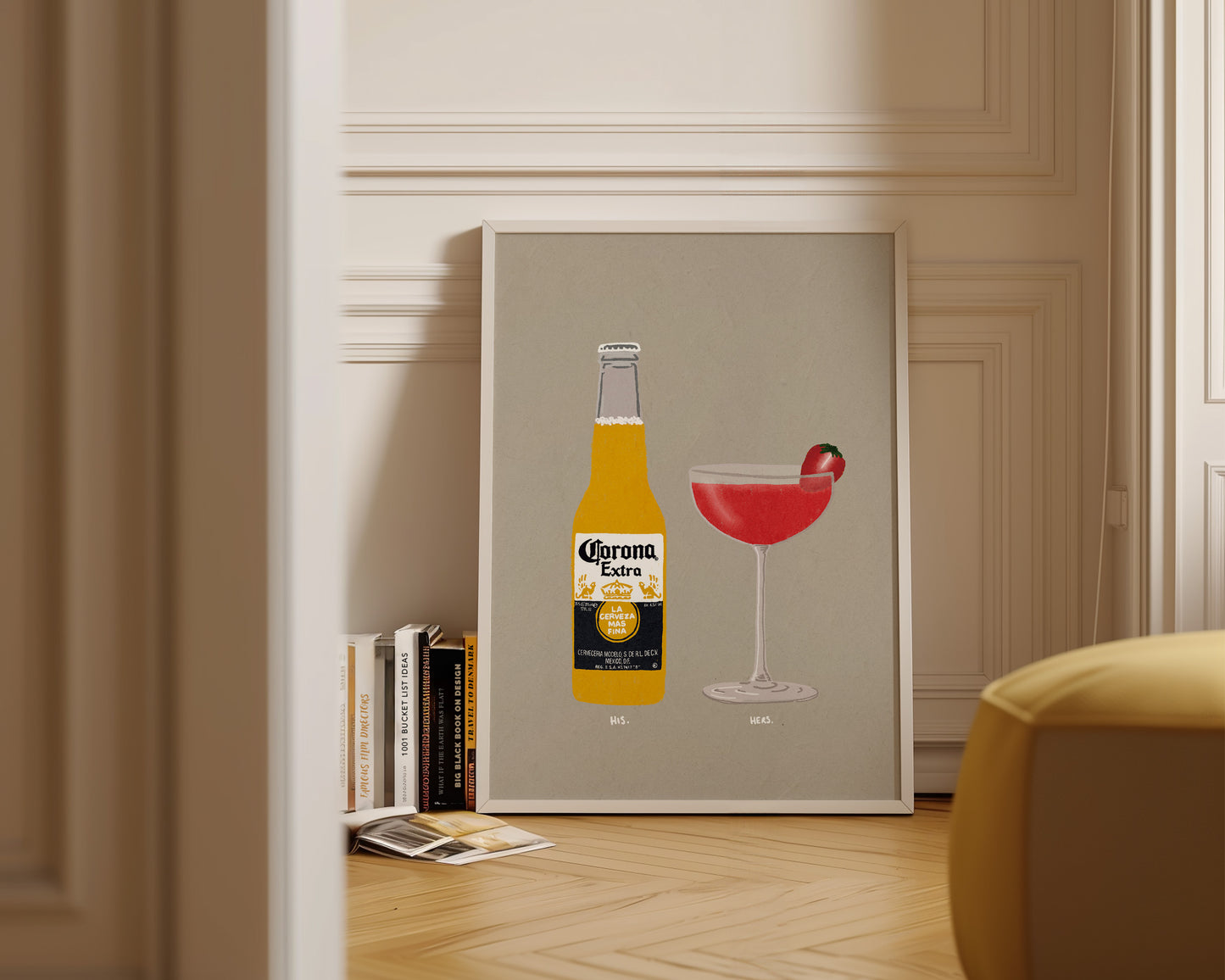 Corona & Strawberry Daiquiri Print