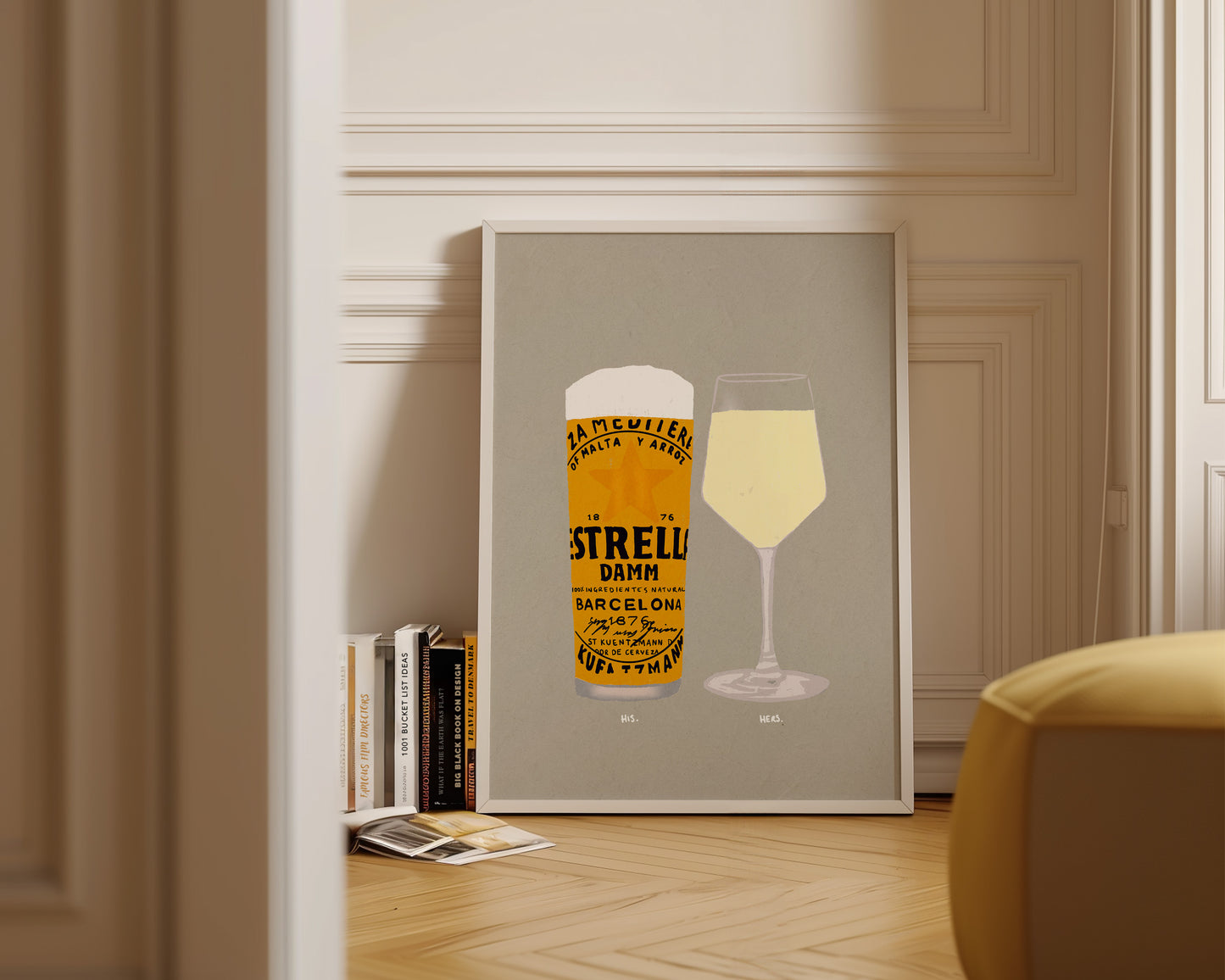 Estrella & White Wine Print