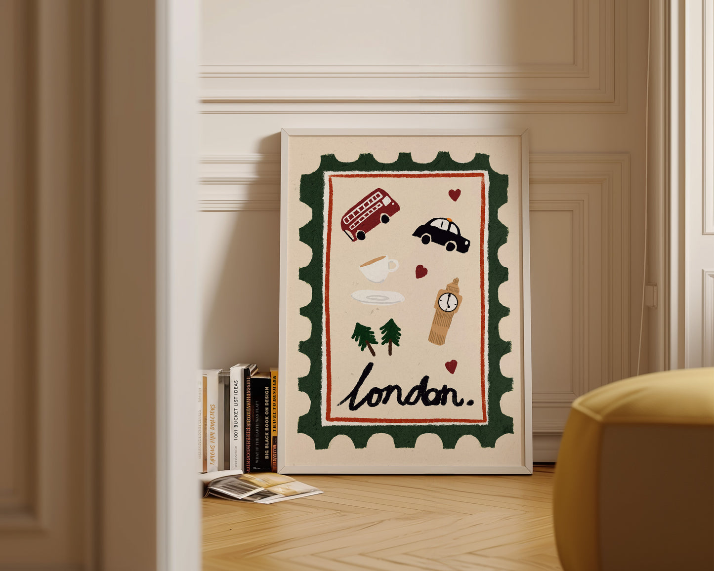 London Stamp Wall Art Print