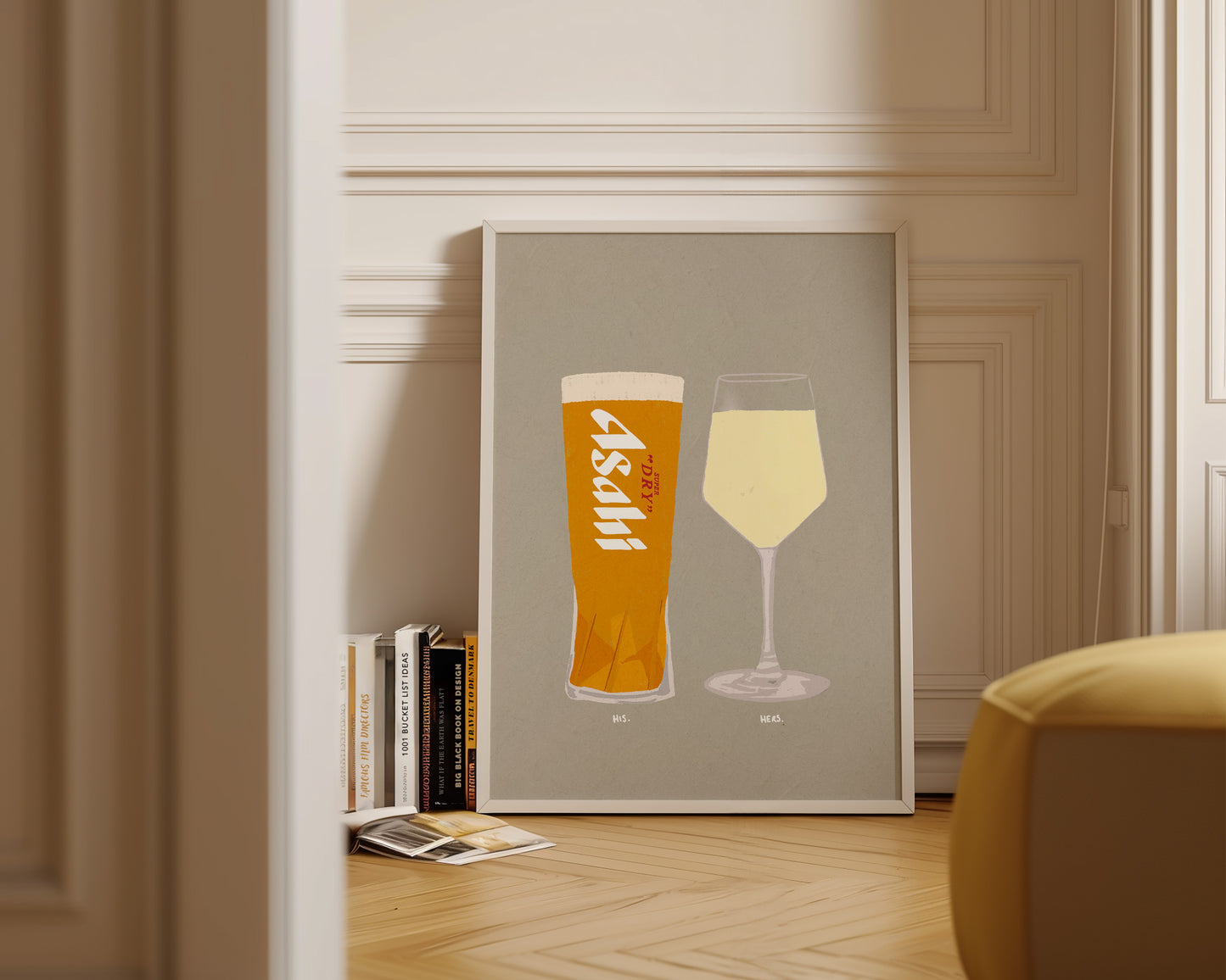Asahi & White Wine Print
