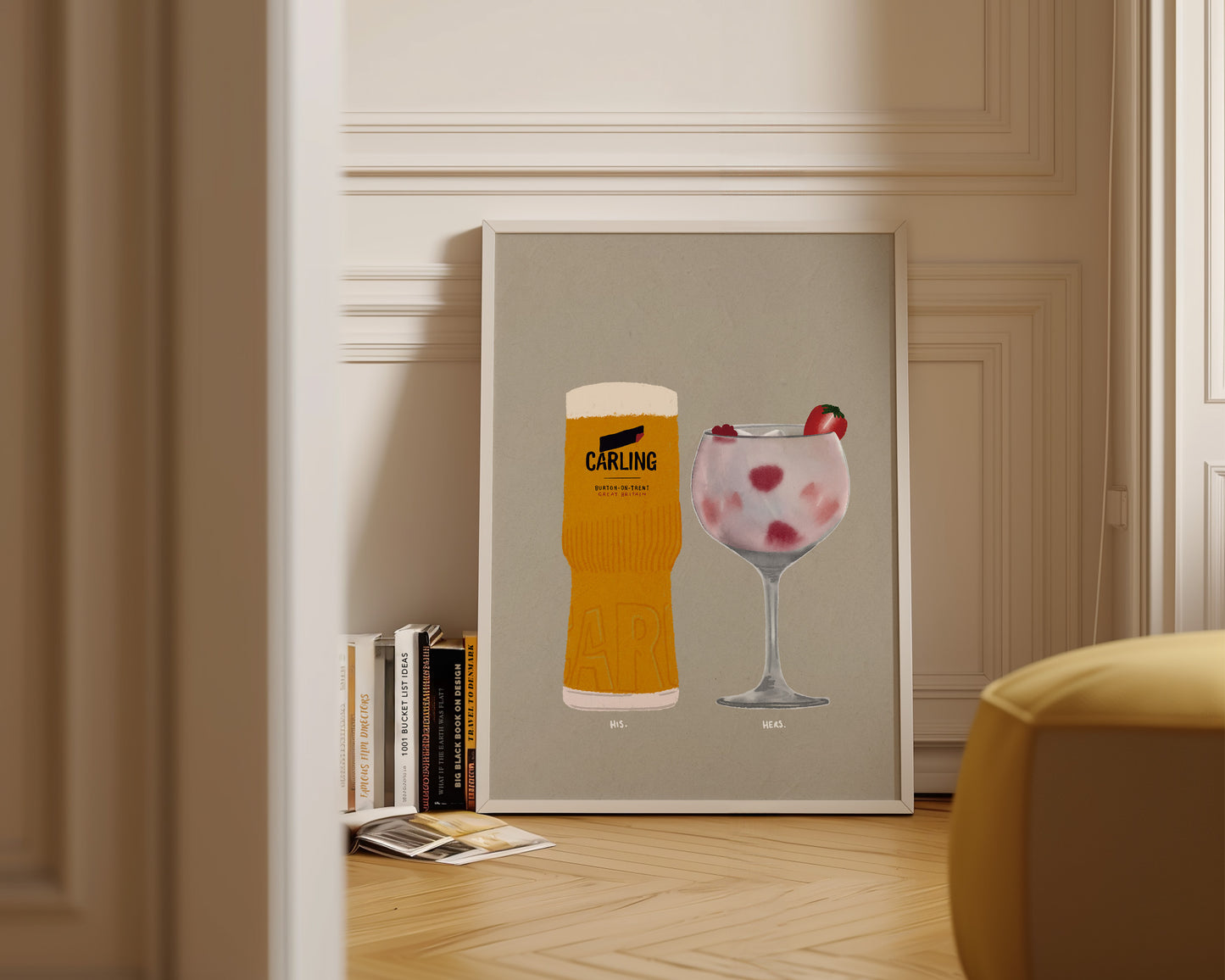 Carling & Pink Gin Print