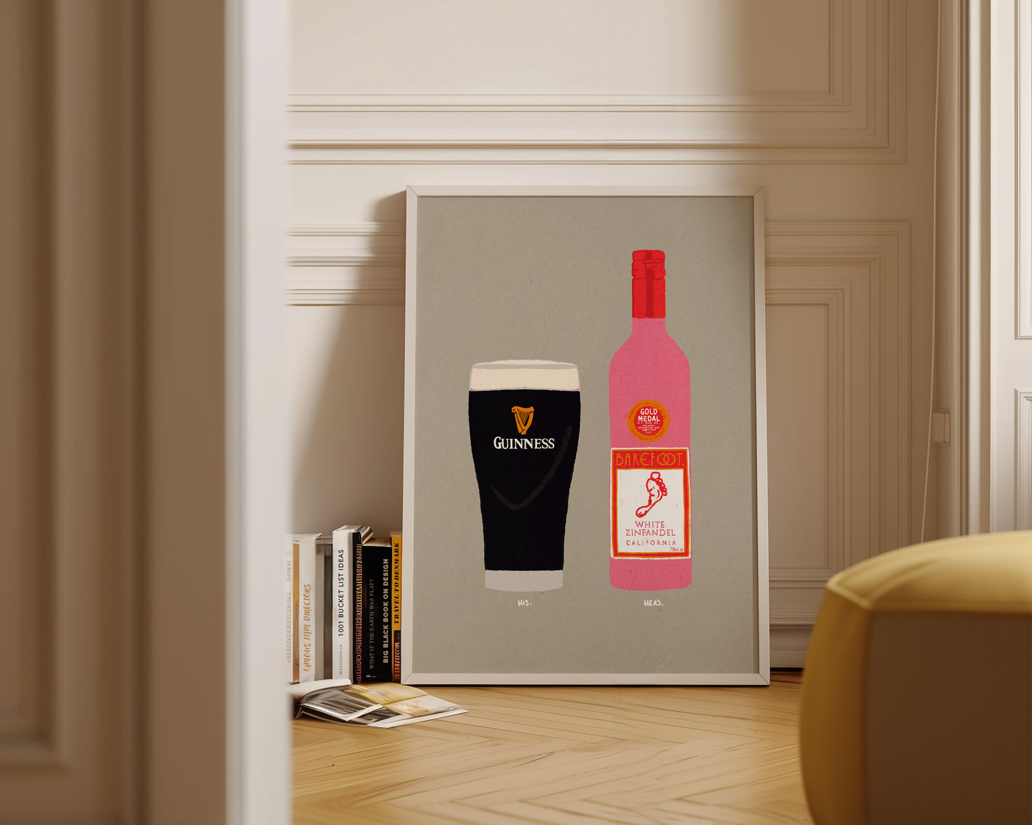 Guinness & White Zinfandel Print