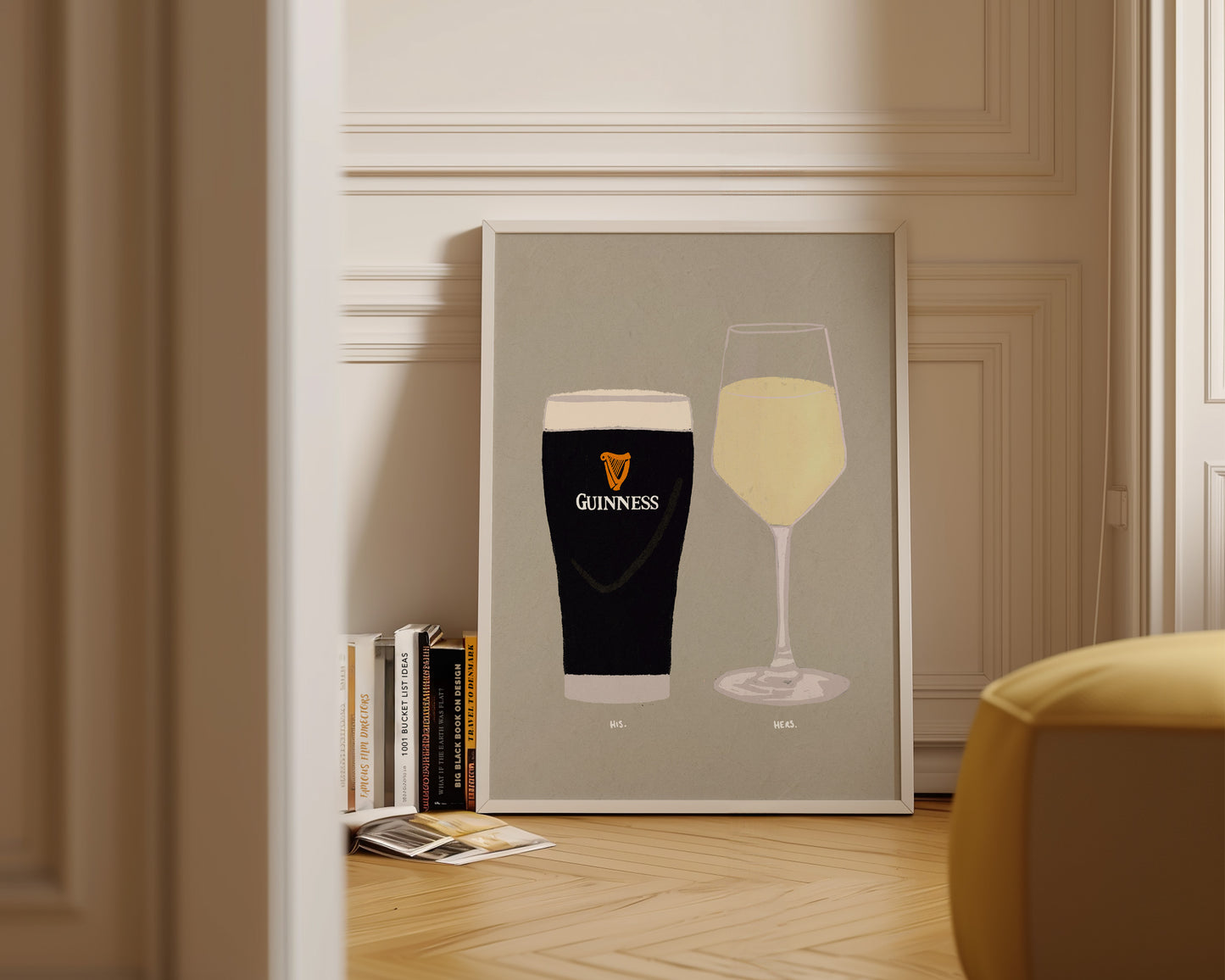 Guinness & White Wine Print