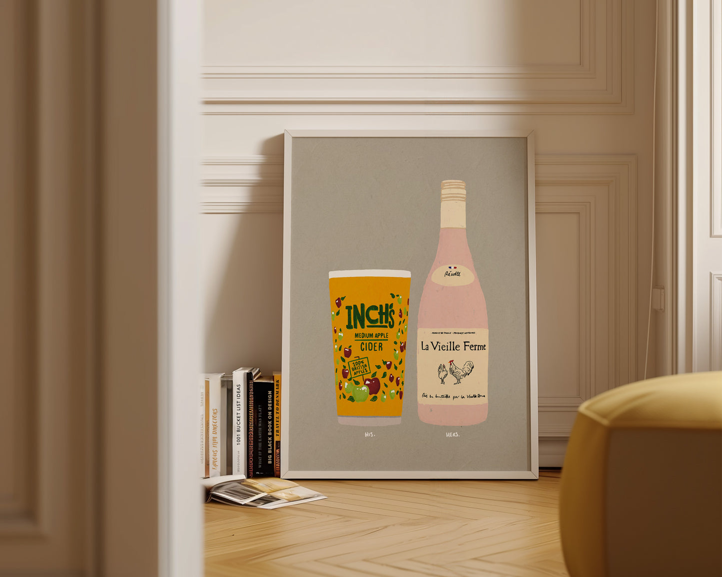 Inch's & Chicken Wine Print