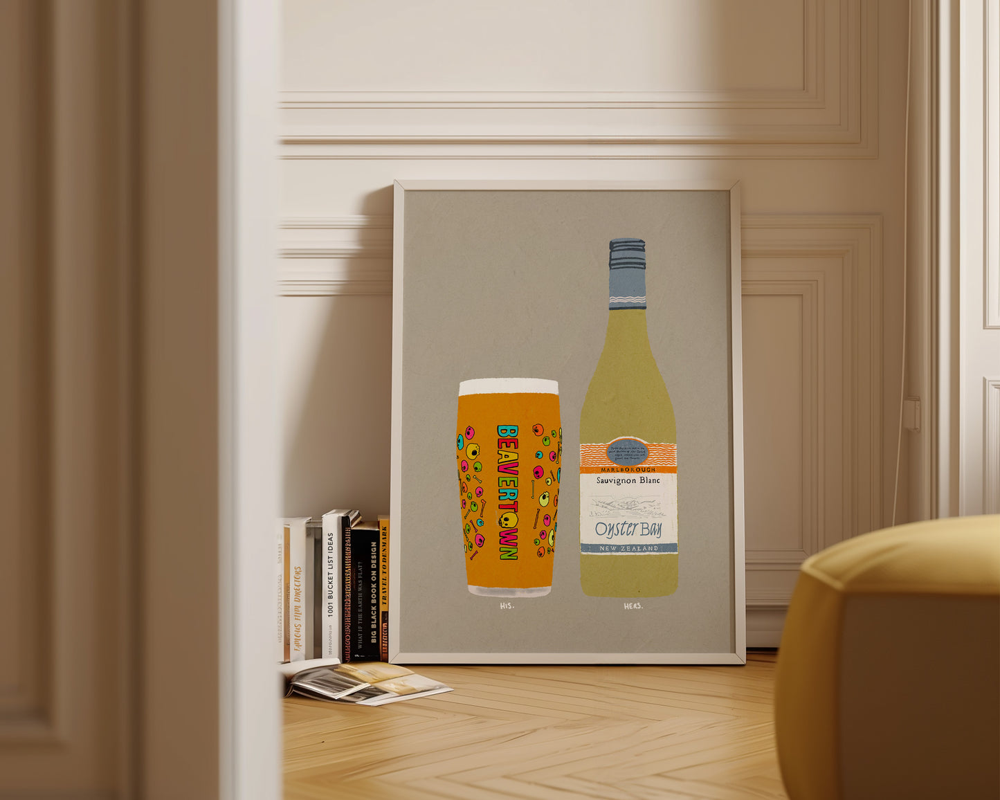 Neck Oil & Oyster Bay Print
