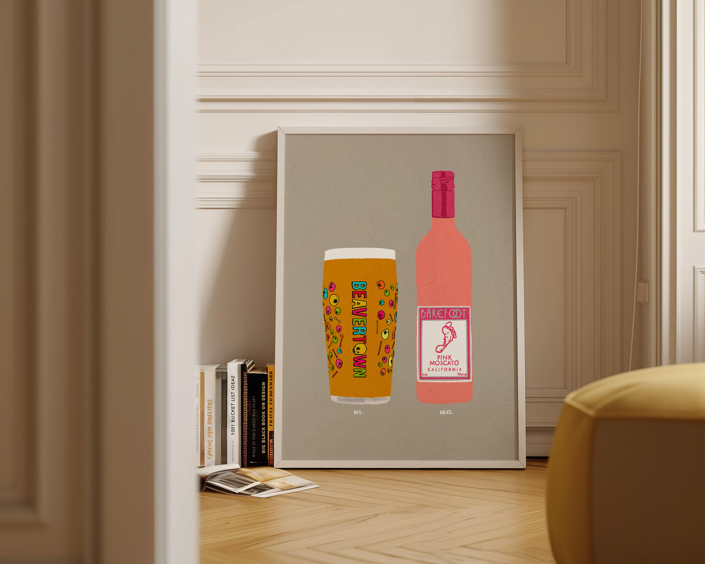 Neck Oil & Pink Moscato Print
