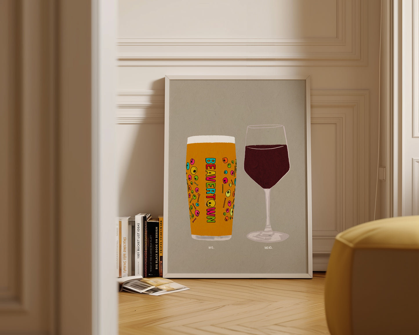 Neck Oil & Red Wine Print