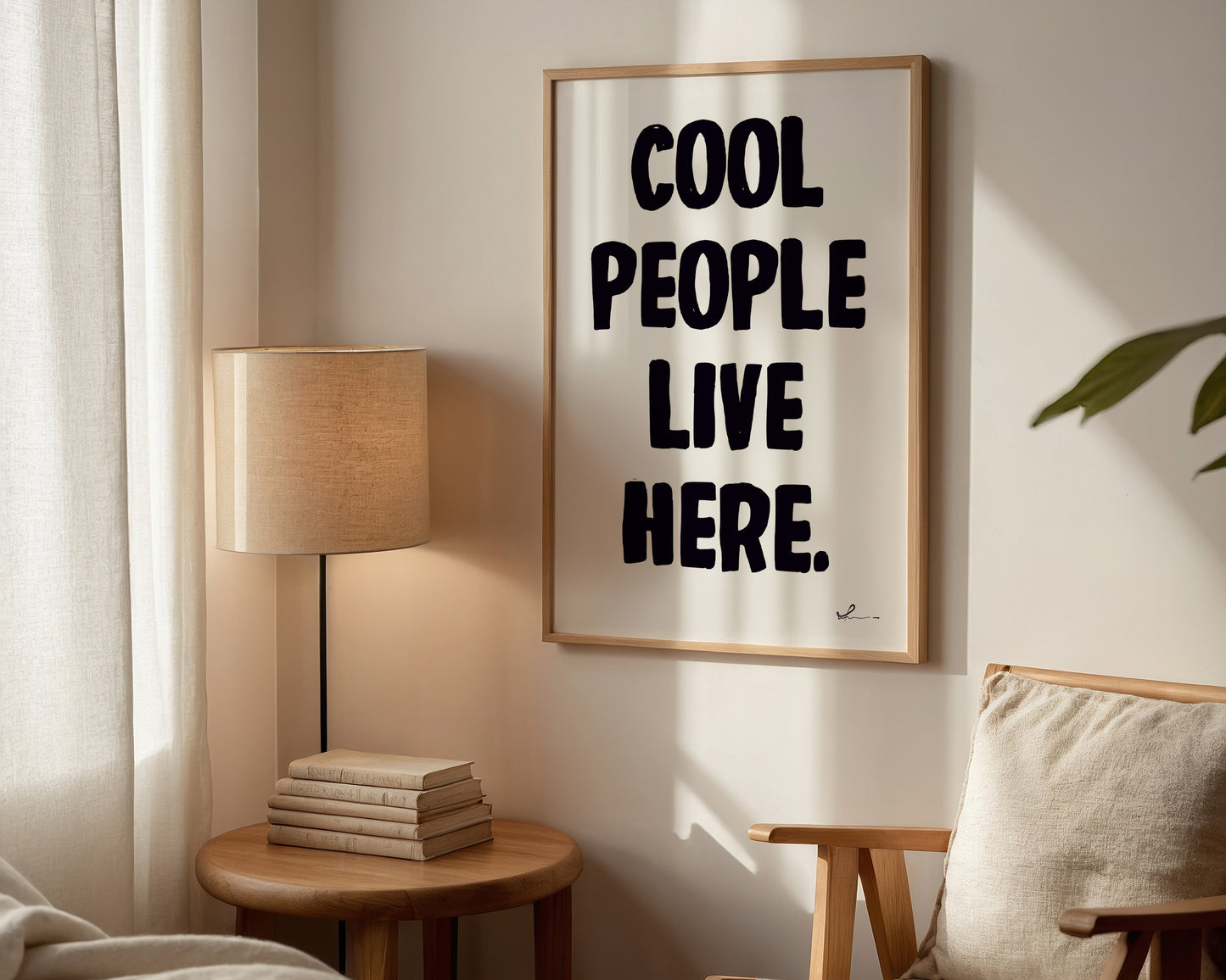 Cool People Live Here Print