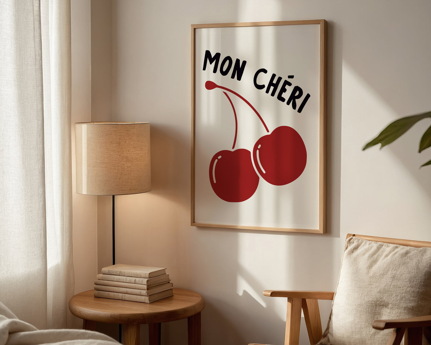 Mon Cheri Red Wall Art Print