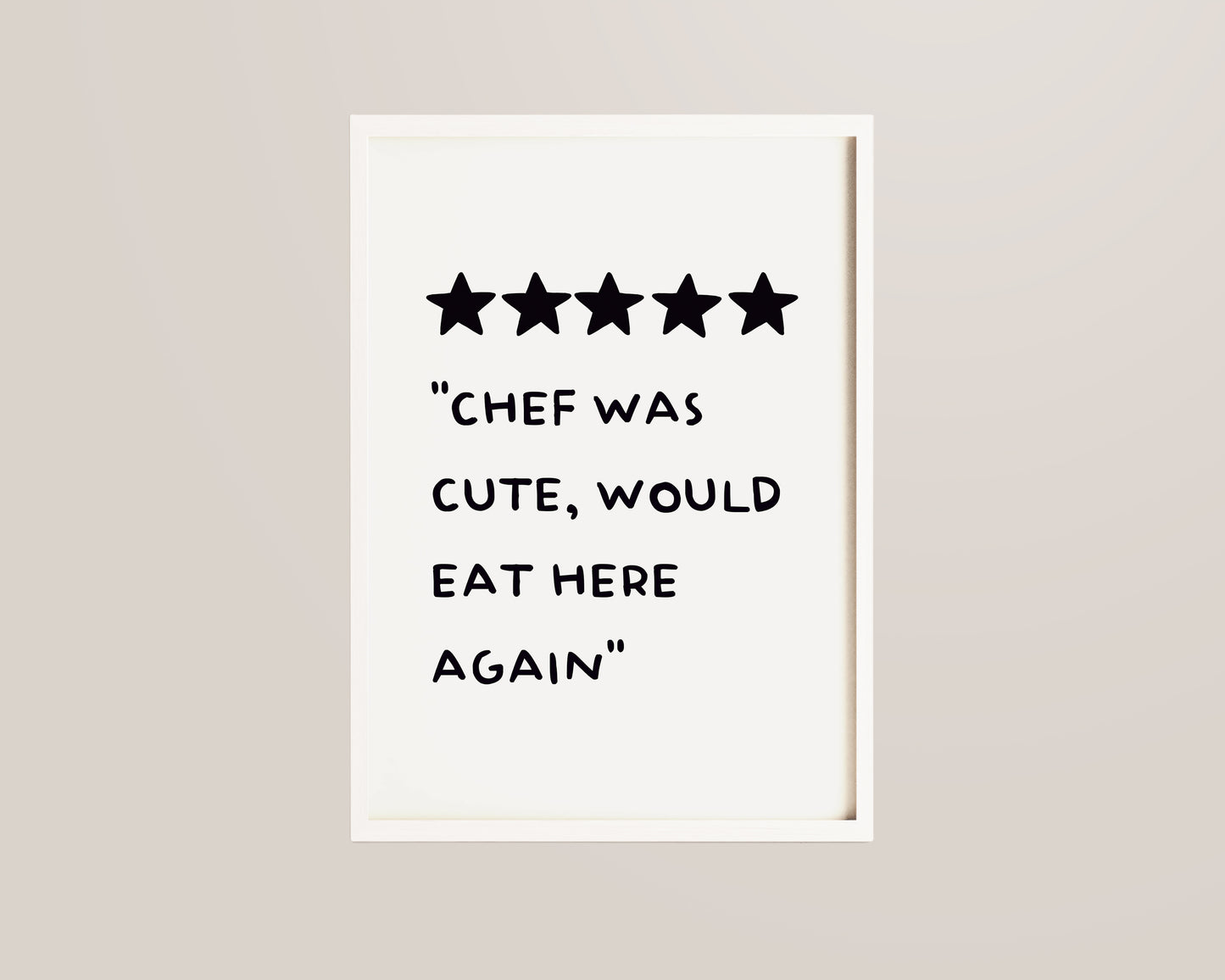 Chef Was Cute Print