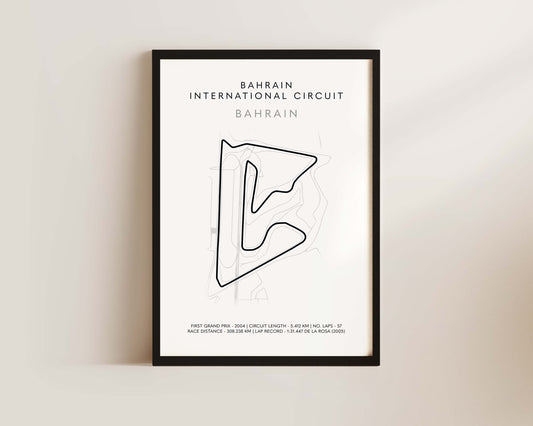 F1 Bahrain Grand Prix Art Wall Art Print