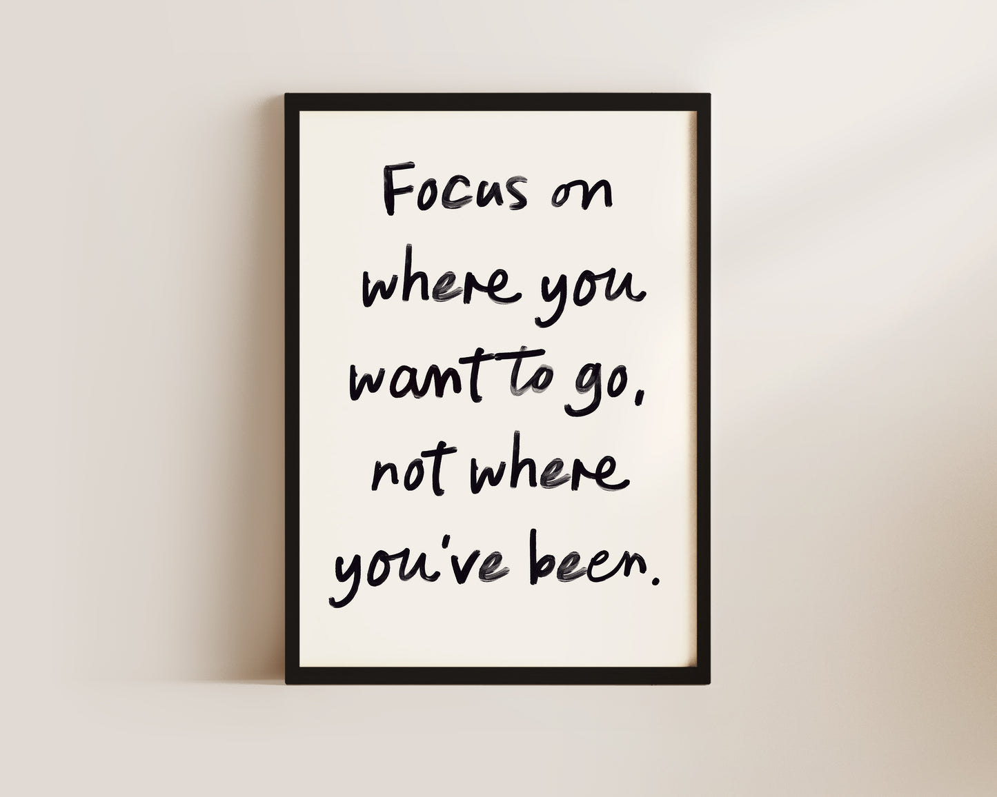 Focus Quote Wall Art Print