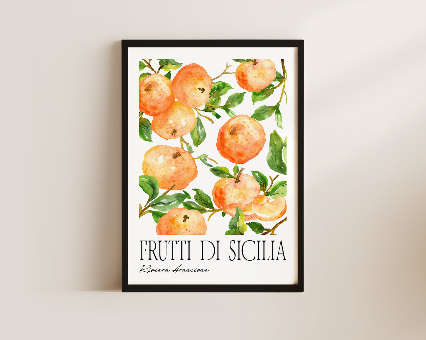 Frutti Di Sicillia Orange Art Wall Art Print