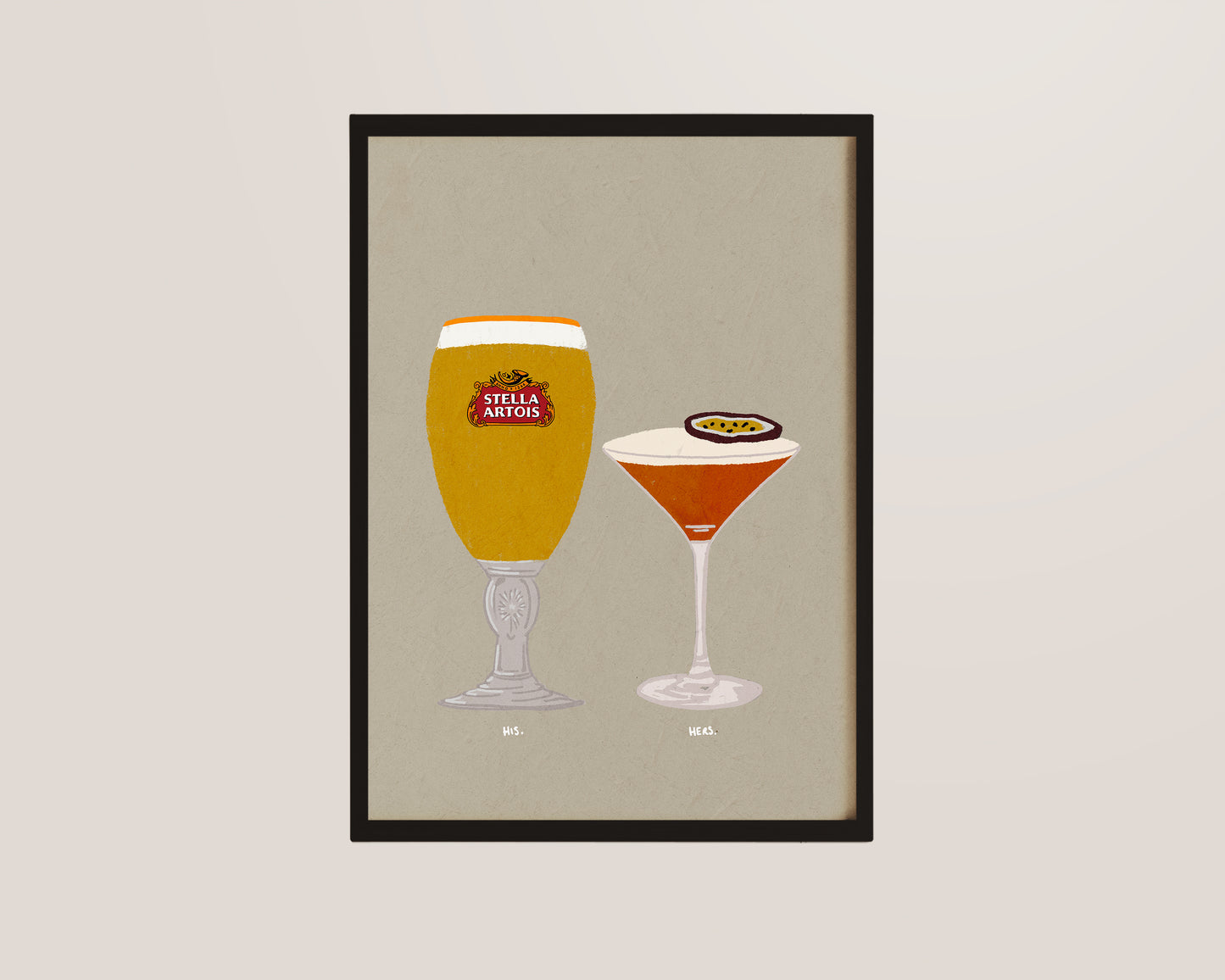 Stella Artois & Pornstar Martini Print
