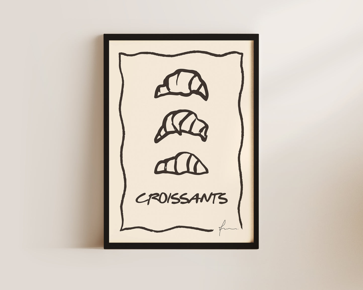 Croissants Wall Art Print