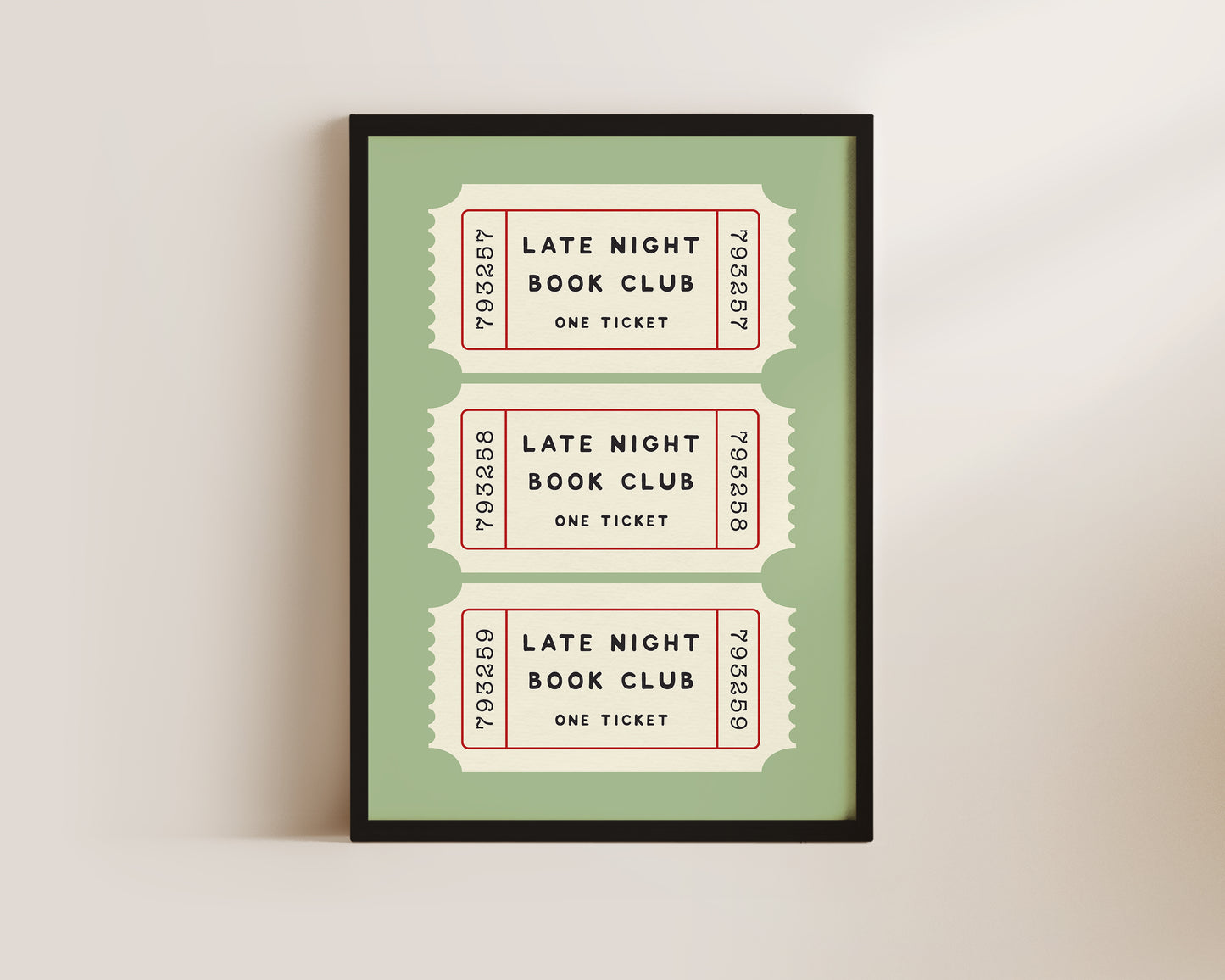 Late Night Book Club Print