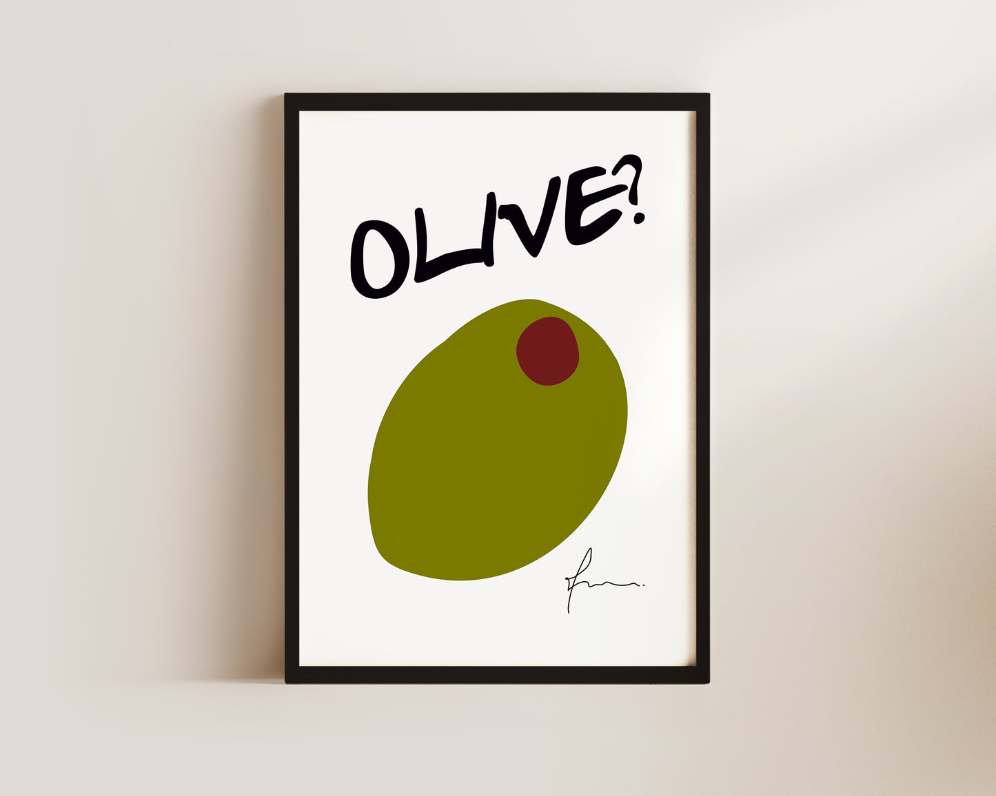 Olive Wall Art Print