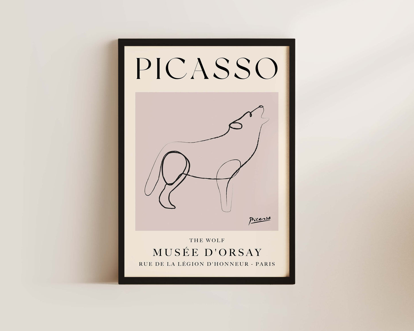 Picasso The Wolf Art Wall Art Print