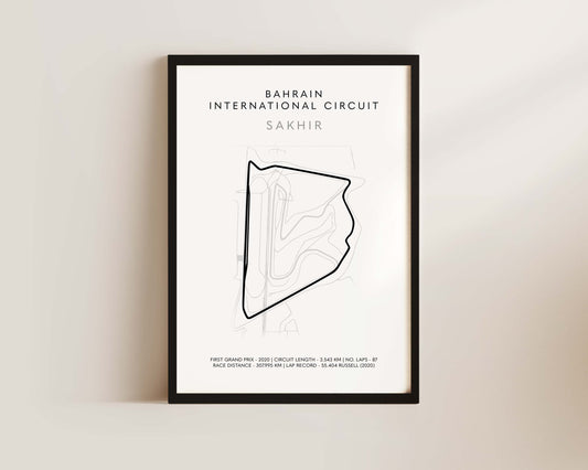 F1 Bahrain Sakhir Grand Prix Art Wall Art Print