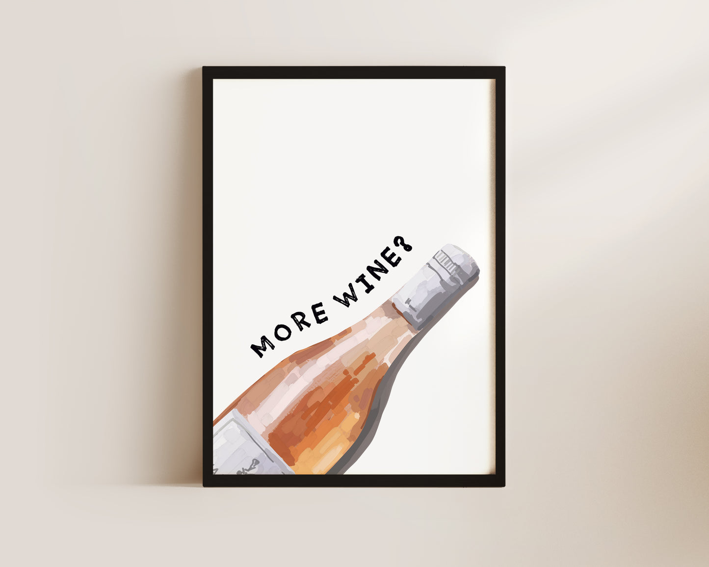 More Wine Wall Art Print