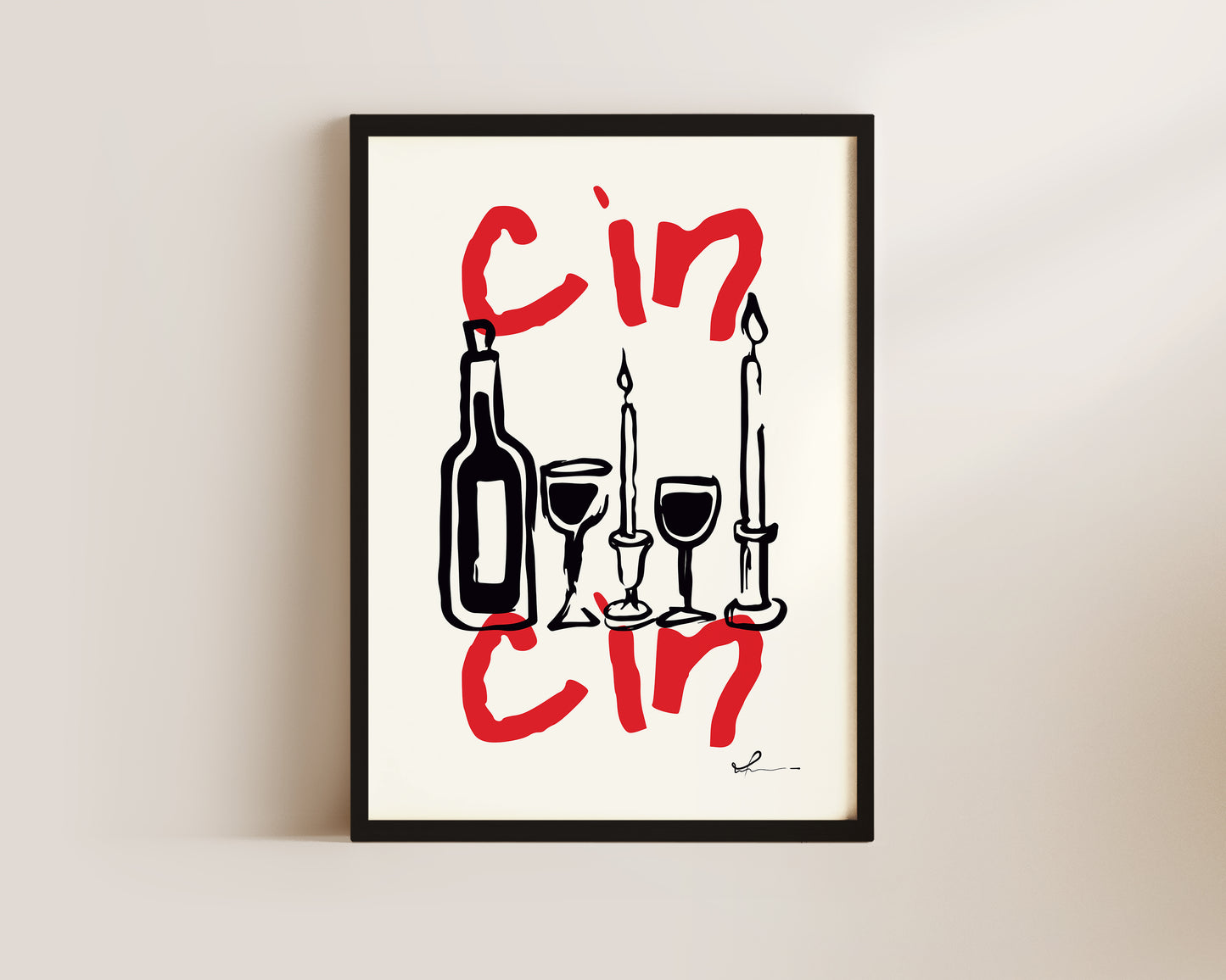 Cin Cin Wall Art Print