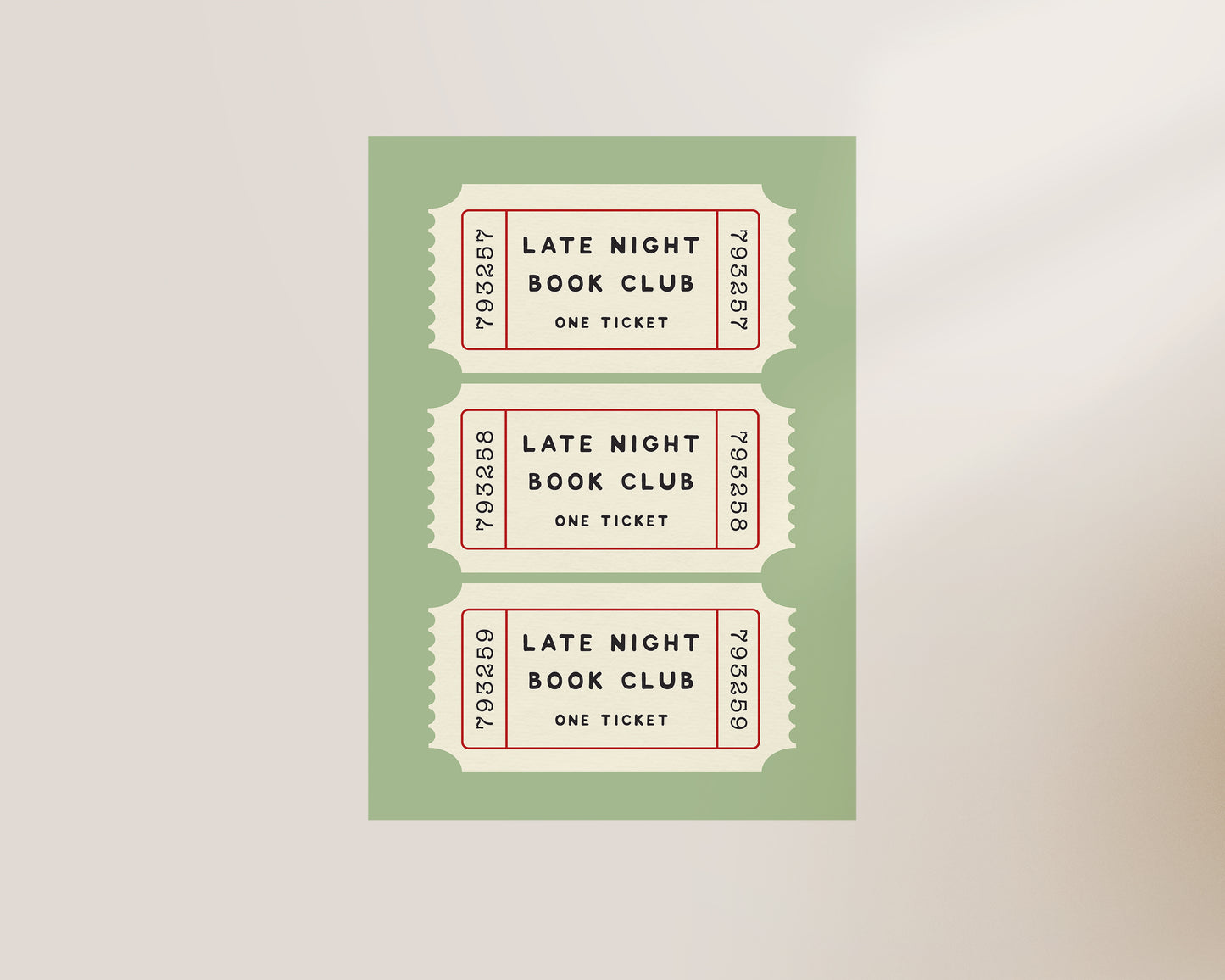 Late Night Book Club Print