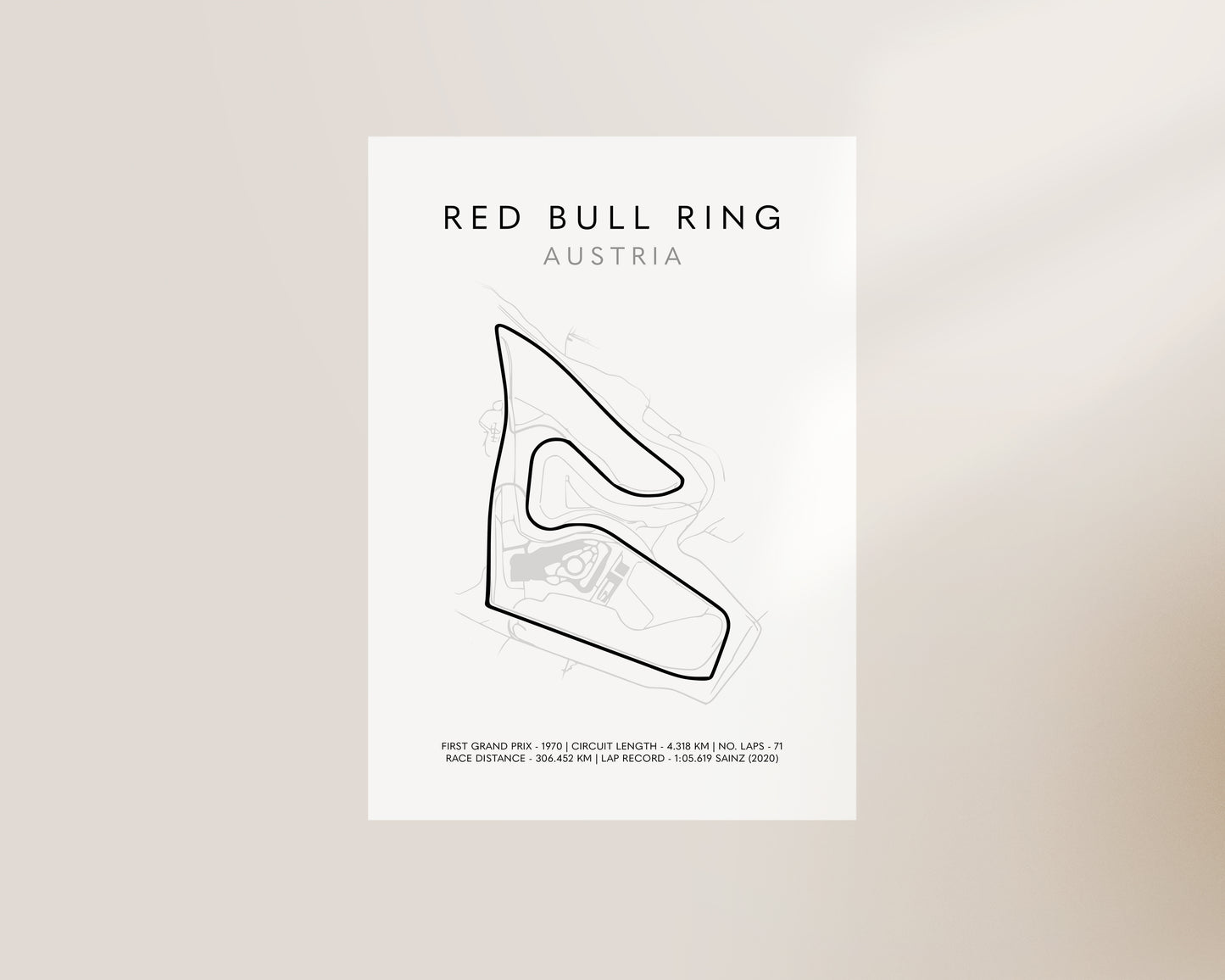 F1 Austrian Grand Prix Art Wall Art Print