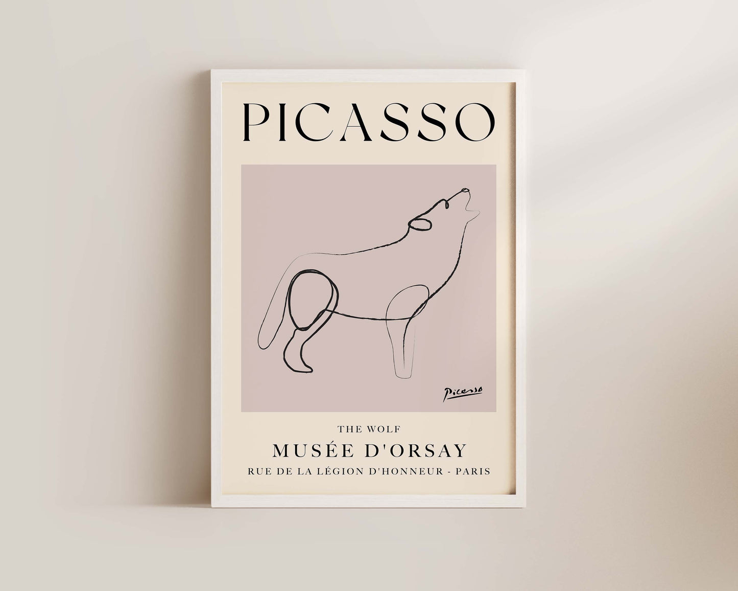 Picasso The Wolf Art Wall Art Print