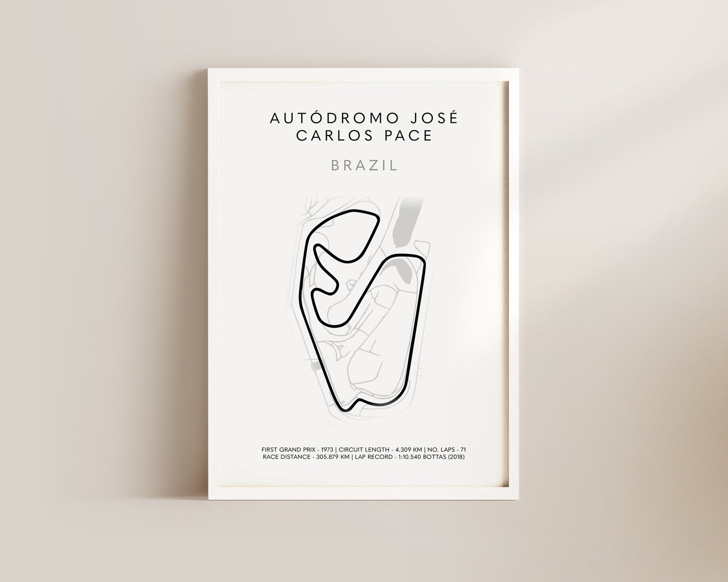 F1 Brazilian Grand Prix Art Wall Art Print