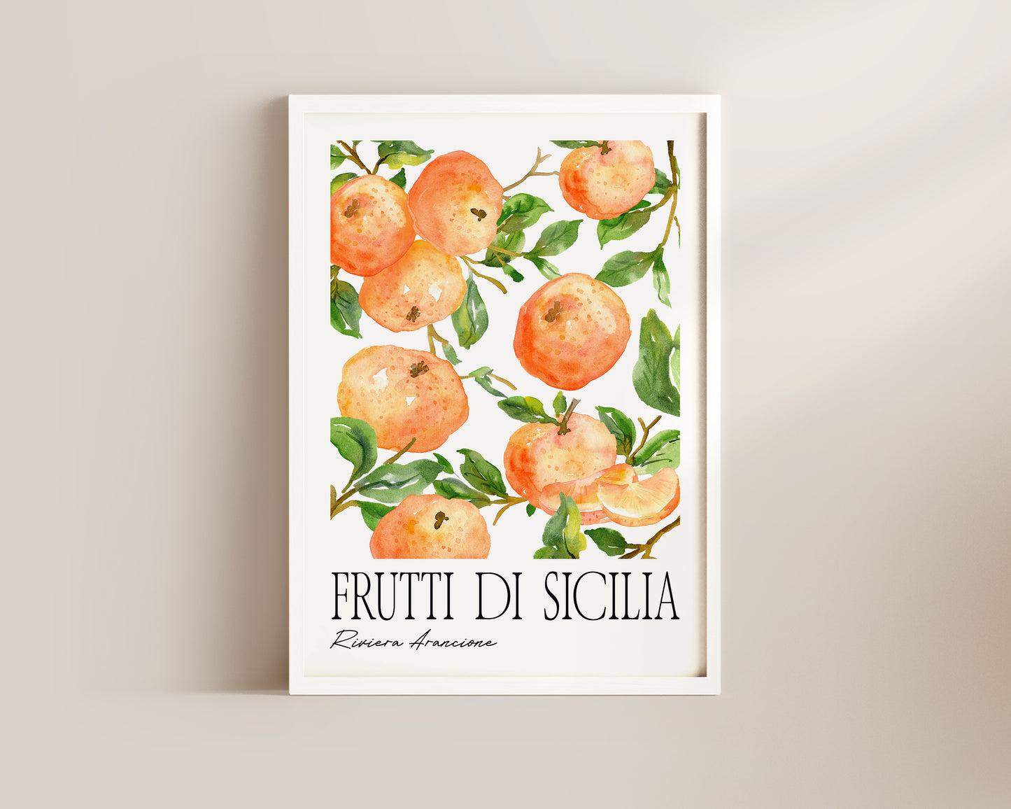 Frutti Di Sicillia Orange Art Wall Art Print