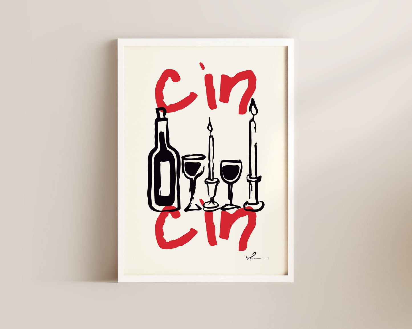 Cin Cin Wall Art Print