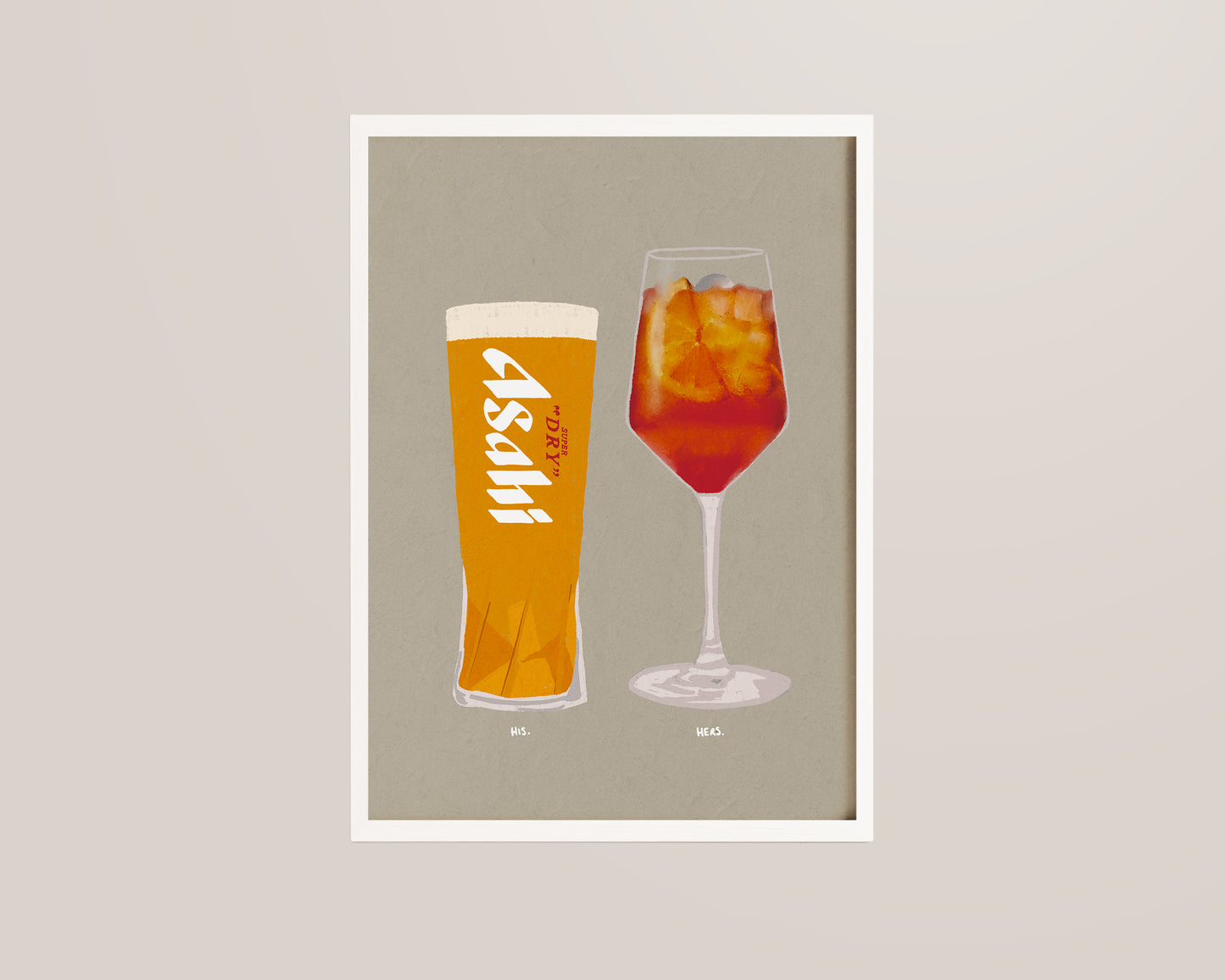 Asahi & Aperol Print