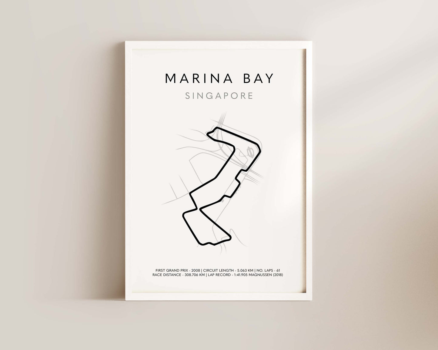 F1 Singapore Grand Prix Art Wall Art Print