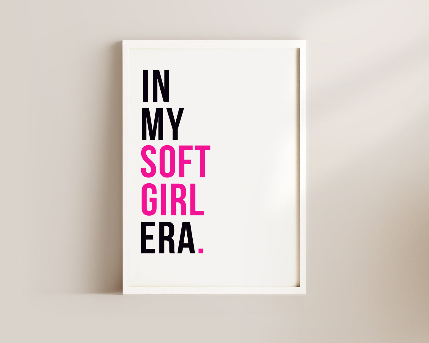 In My Soft Girl Era Art Wall Art Print