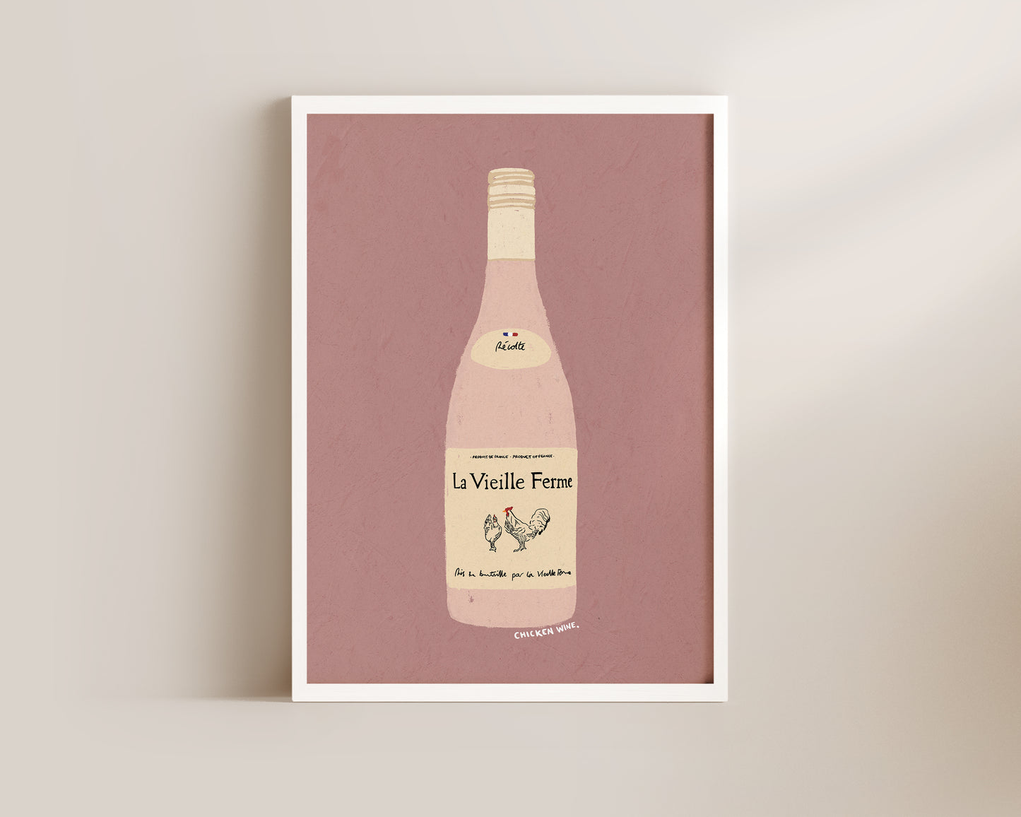 Chicken Wine Print