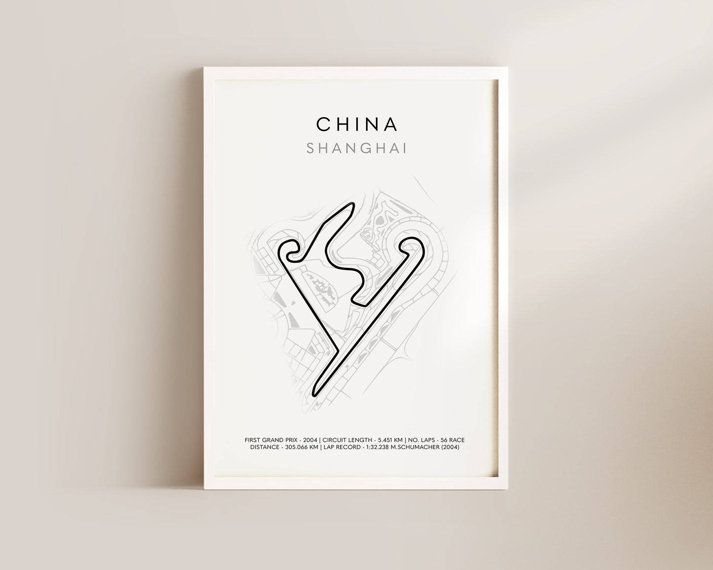 F1 Chinese Grand Prix Art Wall Art Print