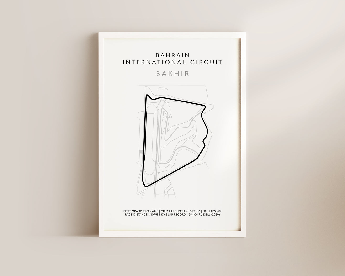 F1 Bahrain Sakhir Grand Prix Art Wall Art Print
