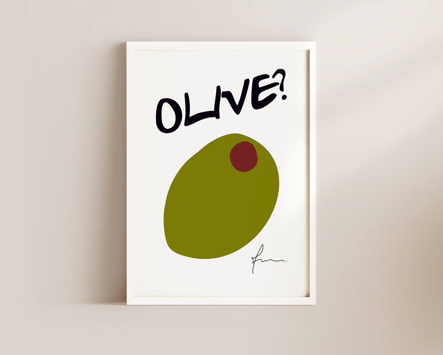 Olive Wall Art Print