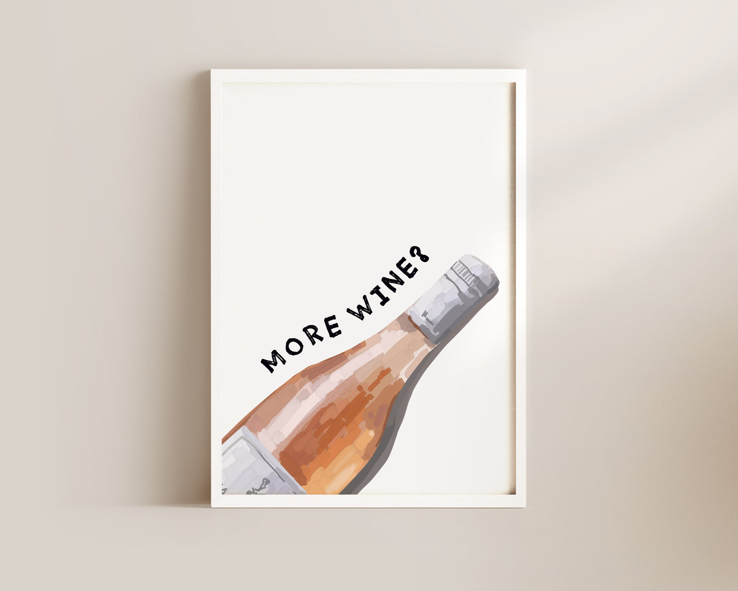 More Wine Wall Art Print