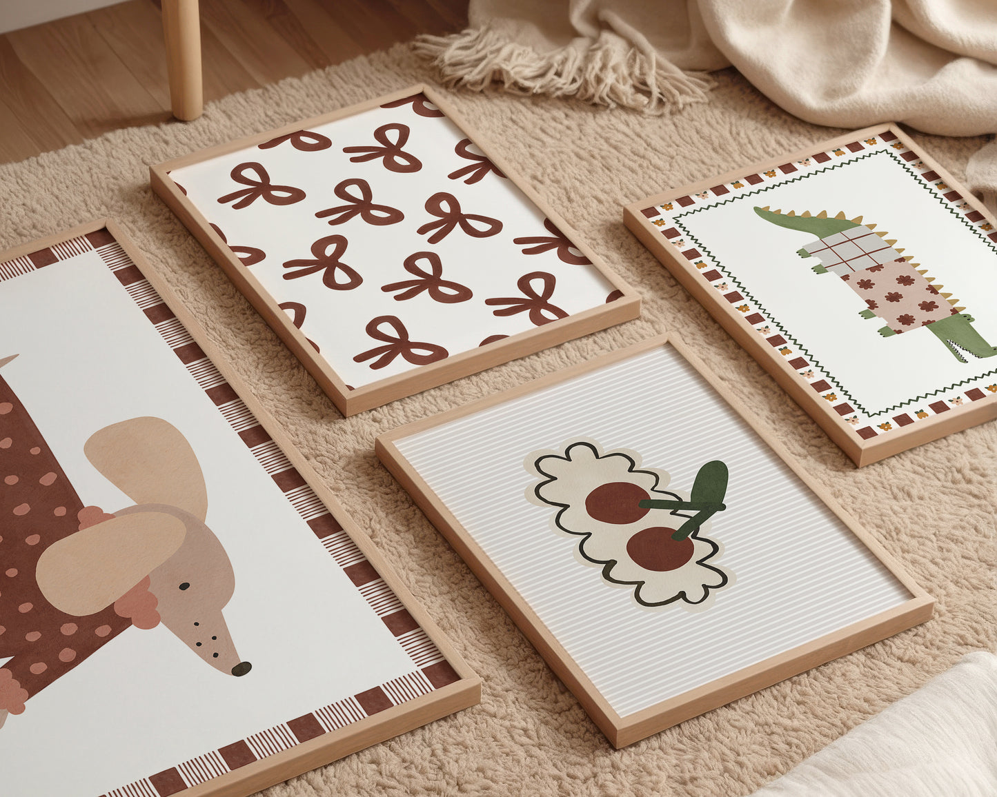 Bows Art Wall Art Print