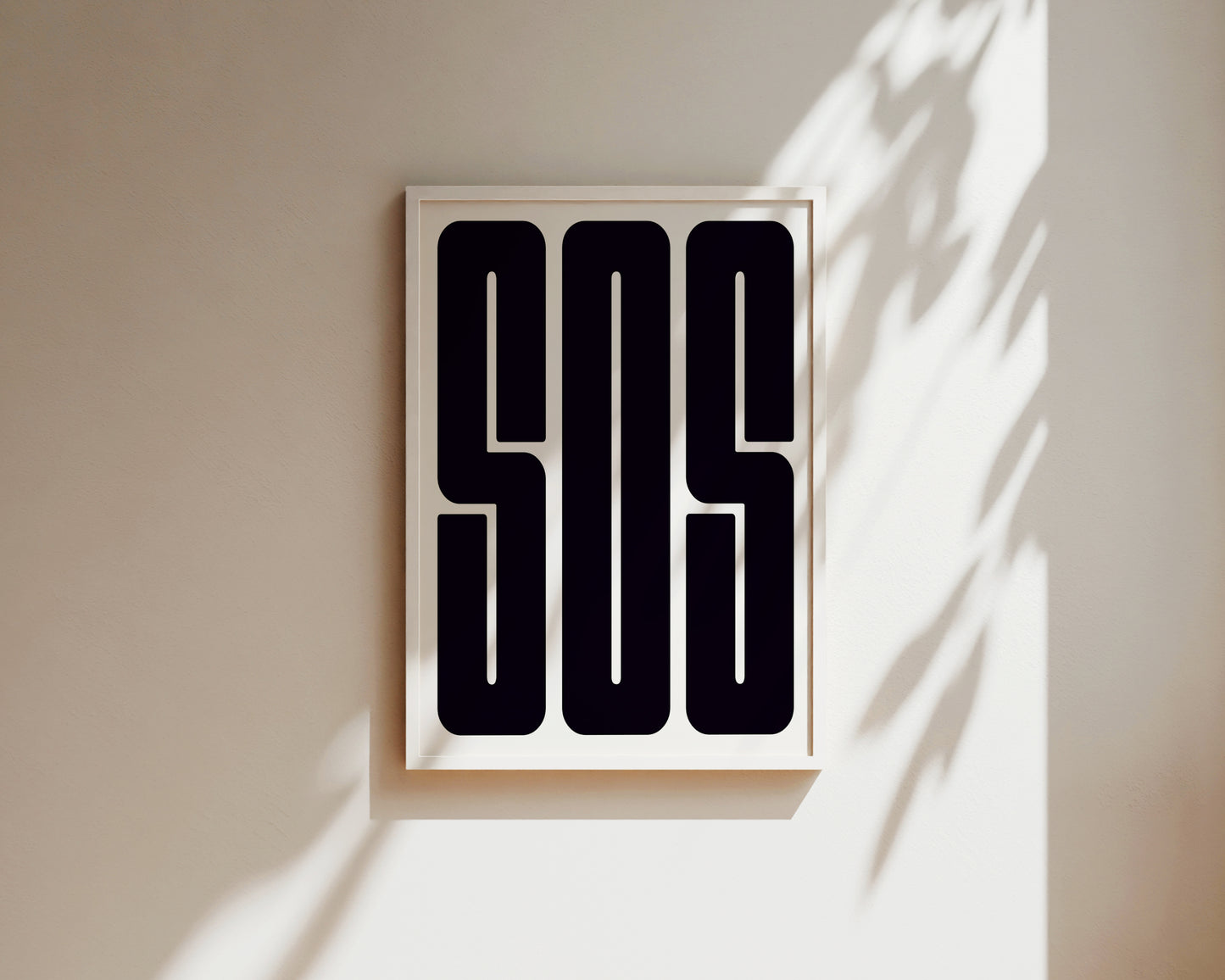 SOS Art Wall Art Print