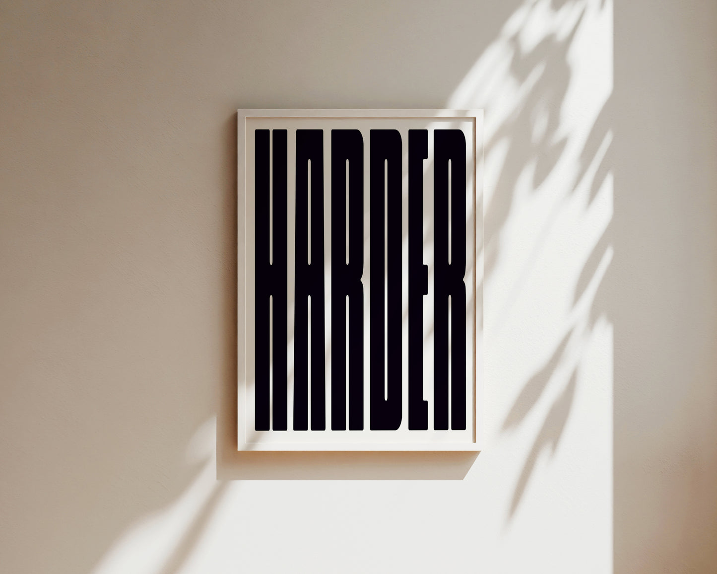 Harder Art Wall Art Print