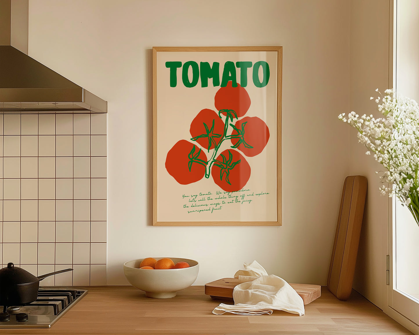 Tomato Art Wall Art Print
