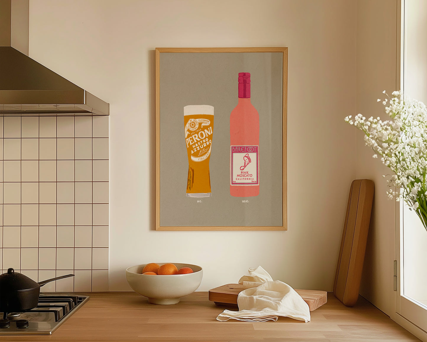 Peroni & Pink Moscato Print
