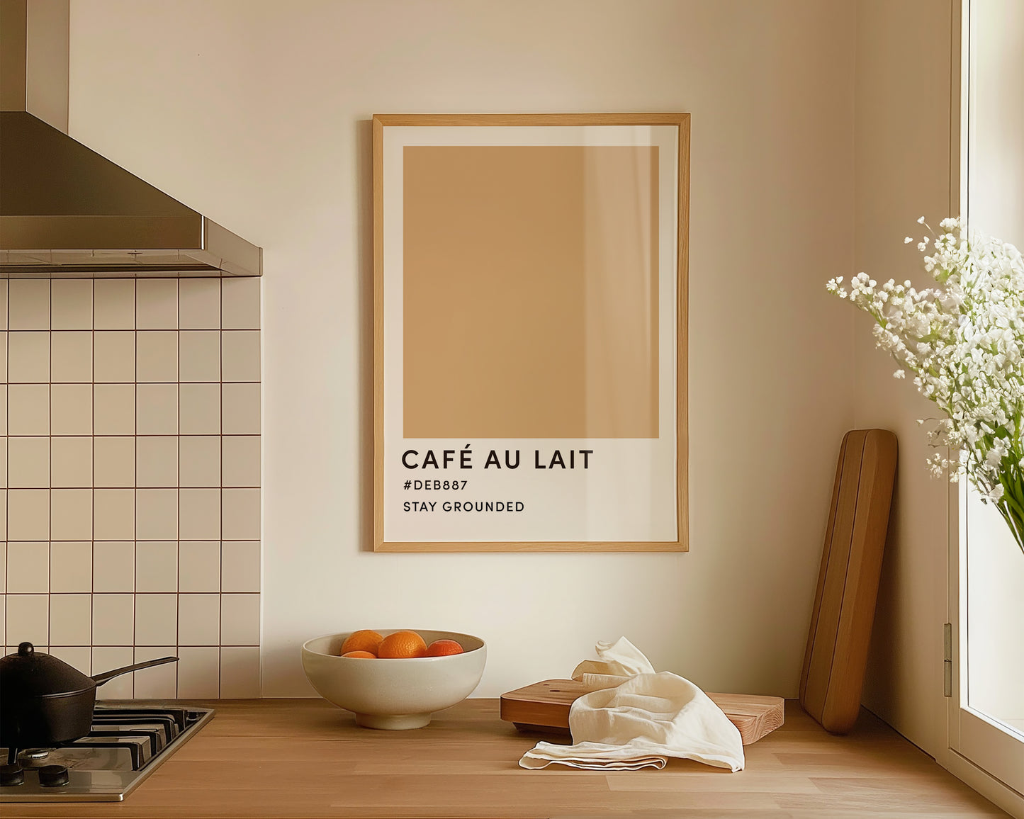 Cafe Au Lait Wall Art Print