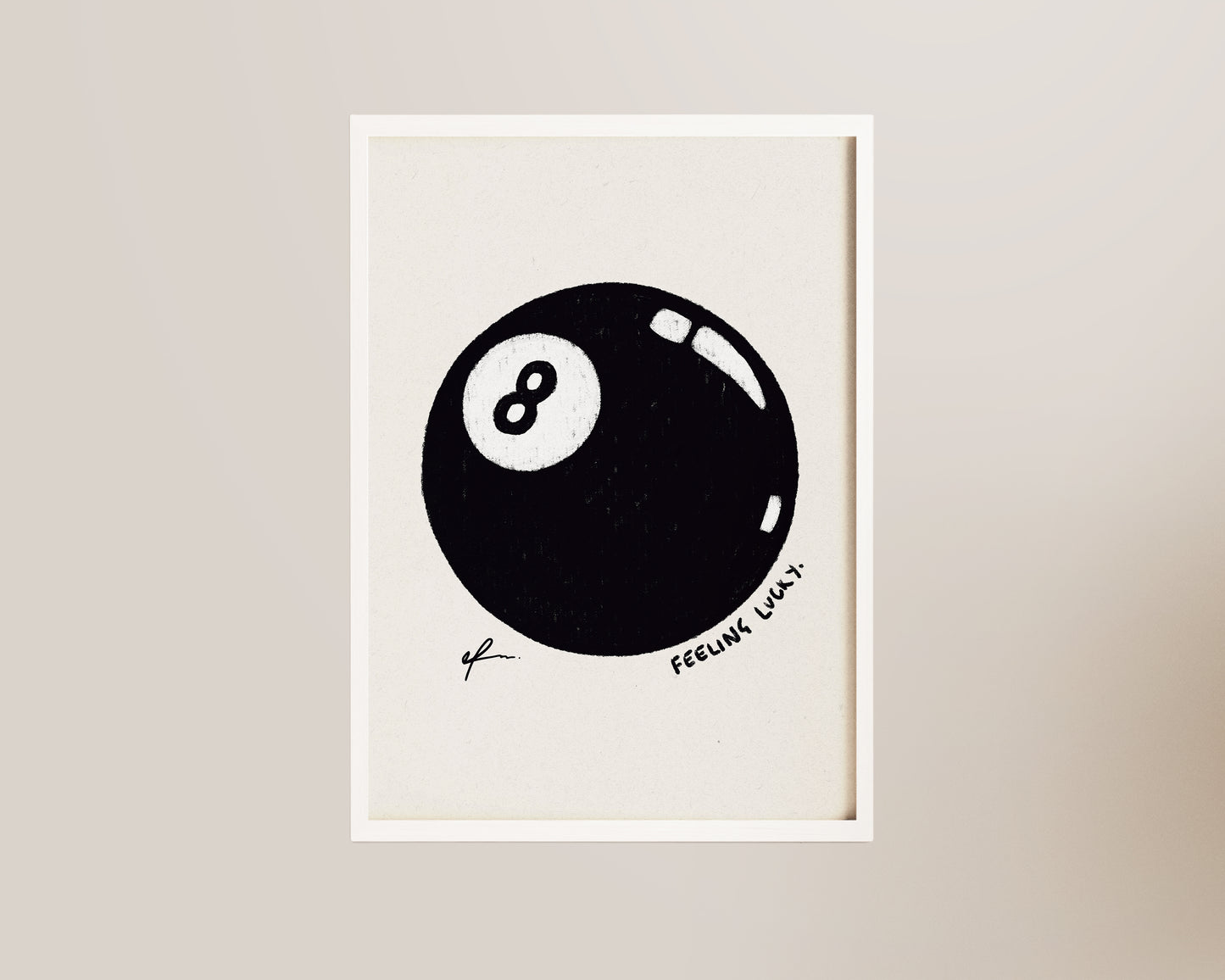 Feeling Lucky 8 Ball Print