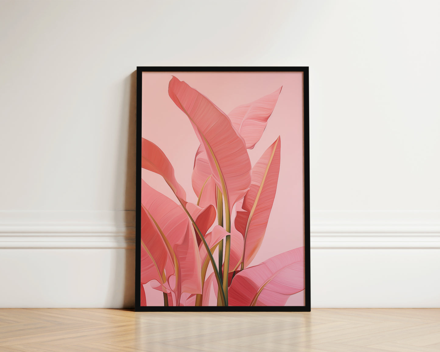 Pink Jungle Plant Print