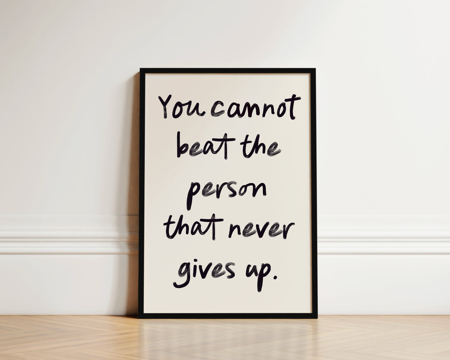 Never Gives Up Wall Art Print
